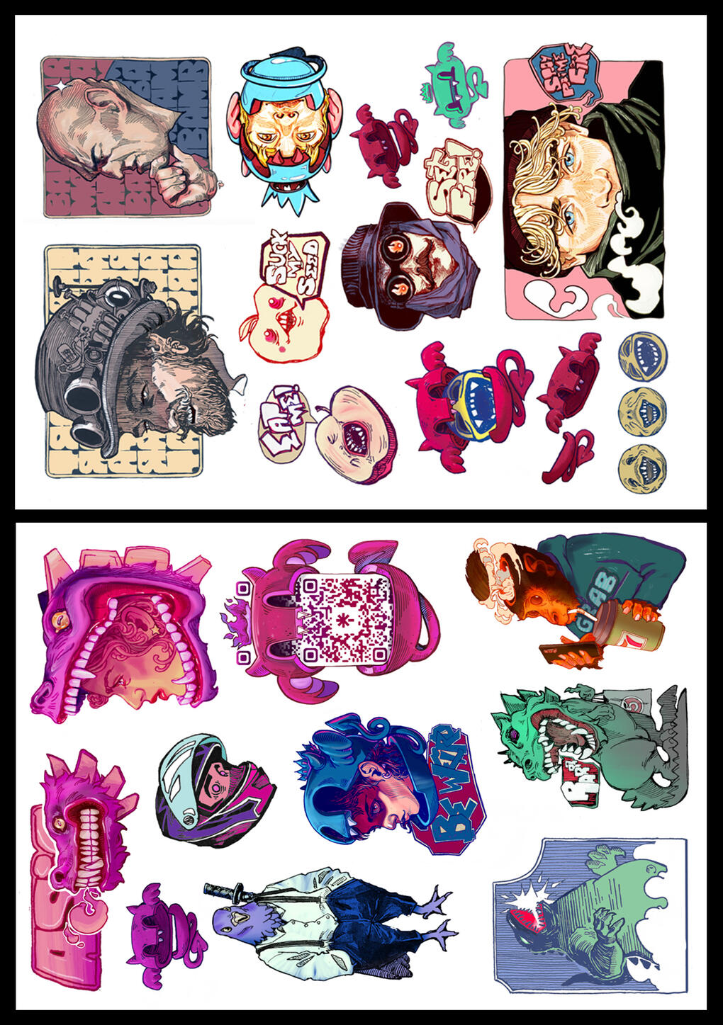 Asian (15$/1000 ₽) 2 stickerset а5
