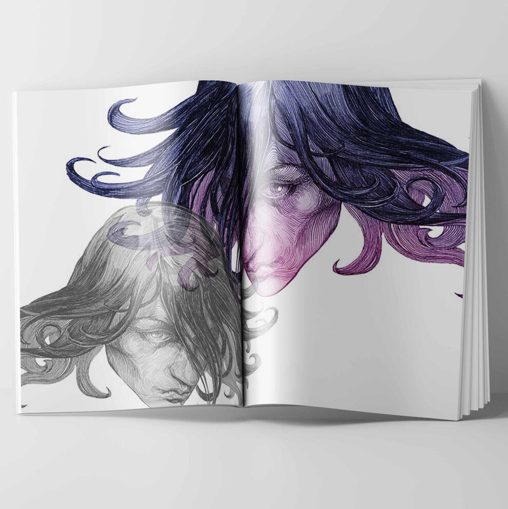 Page from an artbook