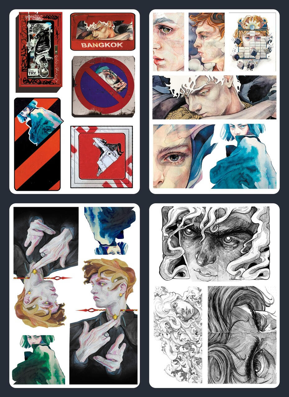 Melancholy $32 4 stickerset а5